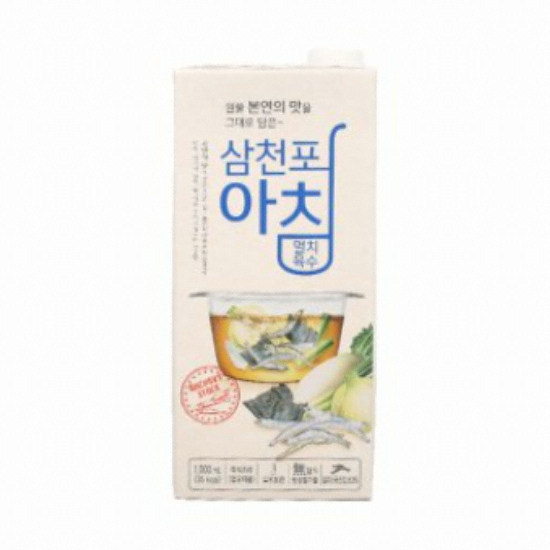 서강유업 삼천포아침 멸치육수 1L (4개)_이미지