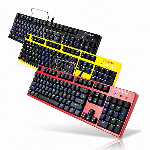 지클릭커 G-Clicker GK-K801 RGB Special 기계식 키보드 (레드, 청축)_이미지