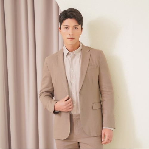 PAT 남성 린넨혼방 솔리드 자켓_QI31202_이미지