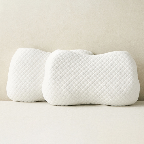 코멧 홈 커버분리 가능한 땅콩형 메모리폼 베개 (2개, 45x25.5x7cm)_이미지