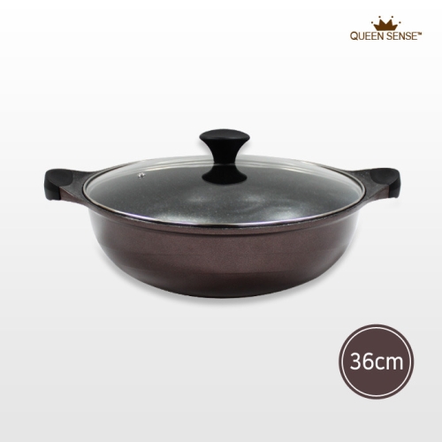 퀸센스 프리미엄 통주물 만능요리 웍팬 36cm 궁중전골