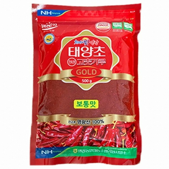 영광농협 태양초 청결 고춧가루 골드 보통맛 500g