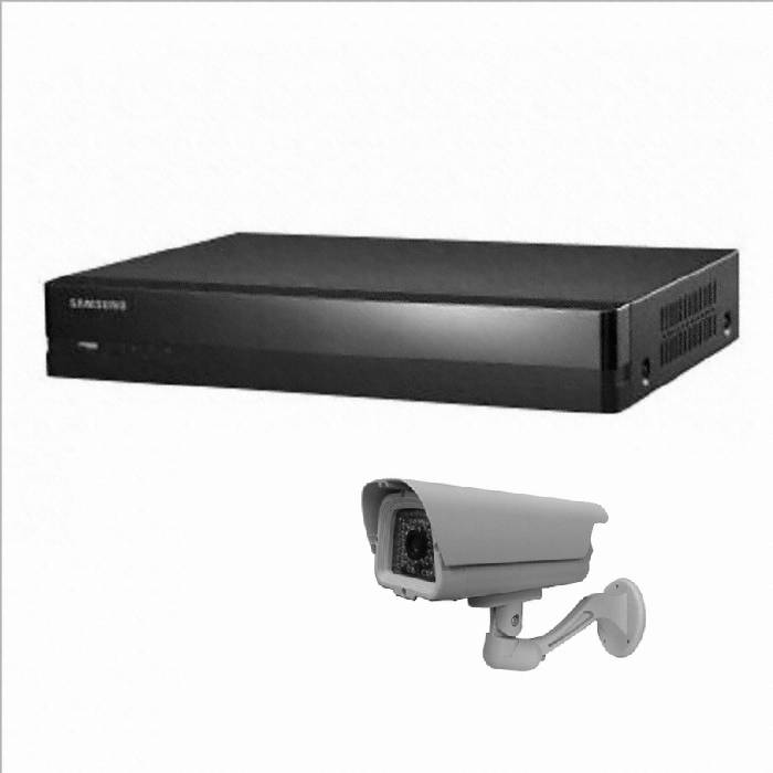 한화비전 SRD-445 + HS-E54QIR 패키지 (카메라 3개+녹화기)_이미지