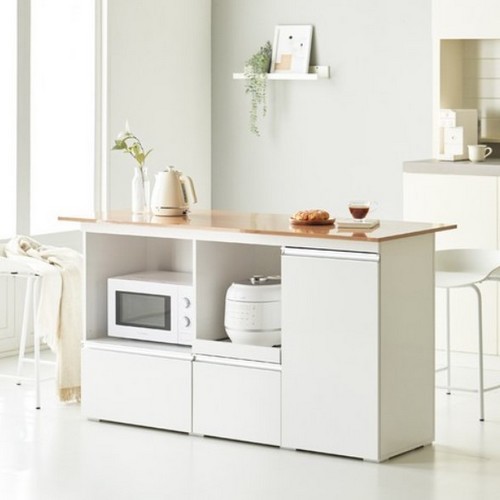 트레나 도어형 홈바 렌지대 수납장 아일랜드 식탁 1500