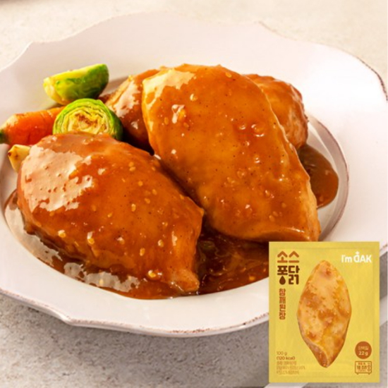 와이즈유엑스글로벌 아임닭 소스퐁닭 닭가슴살 참깨된장 100g (20개)