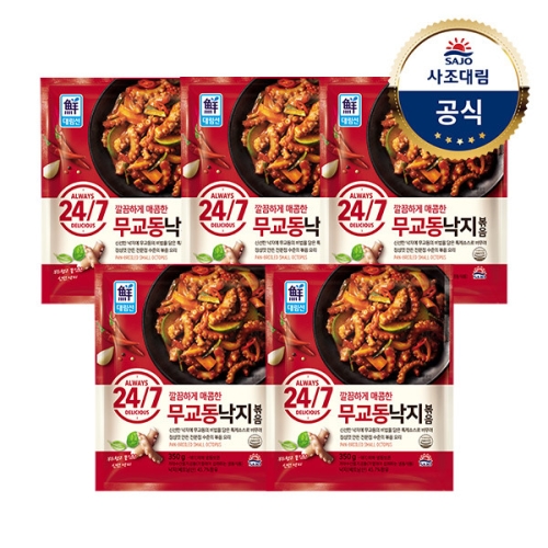 사조  대림냉동 24/7 무교동 낙지볶음 350g x5개