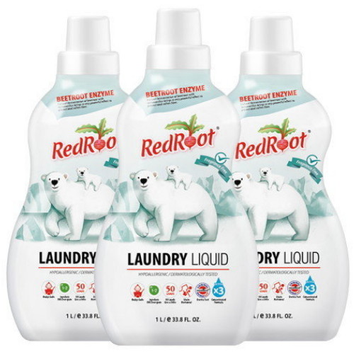 이엔에스 아이브제 레드루트 세탁세제 무향 1L (3개)_이미지