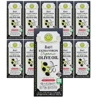 홀베리 엑스트라버진 유기농 <b>올리브유</b> 140ml (10ml x 14포)