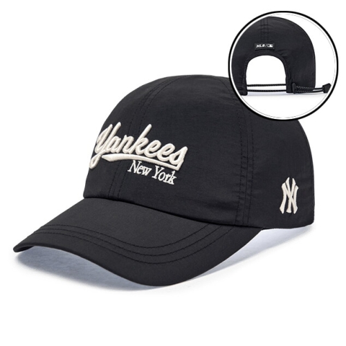 MLB 25N 스포티브 샤이니 언스트럭쳐 볼캡 NY Black 3ACPB155N-50BKS_이미지