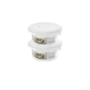 락앤락 항균 비스프리 테이블탑 370ml 원형 화이트 (2개)_이미지