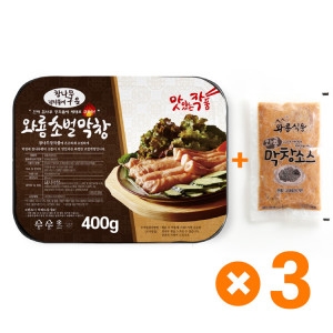 와룡식품 참나무 초벌 훈제 와룡막창 400g+소스 (3개)_이미지