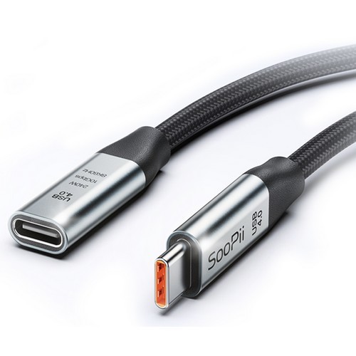 SooPii USB4 10Gbps C to C타입 240W 케이블 S43E
