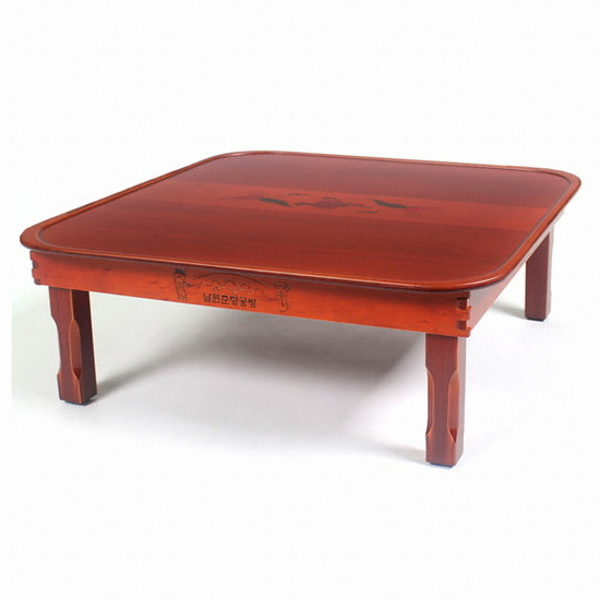 남원공방 춘향 캡다리 상감 타원밥상 (69cm)