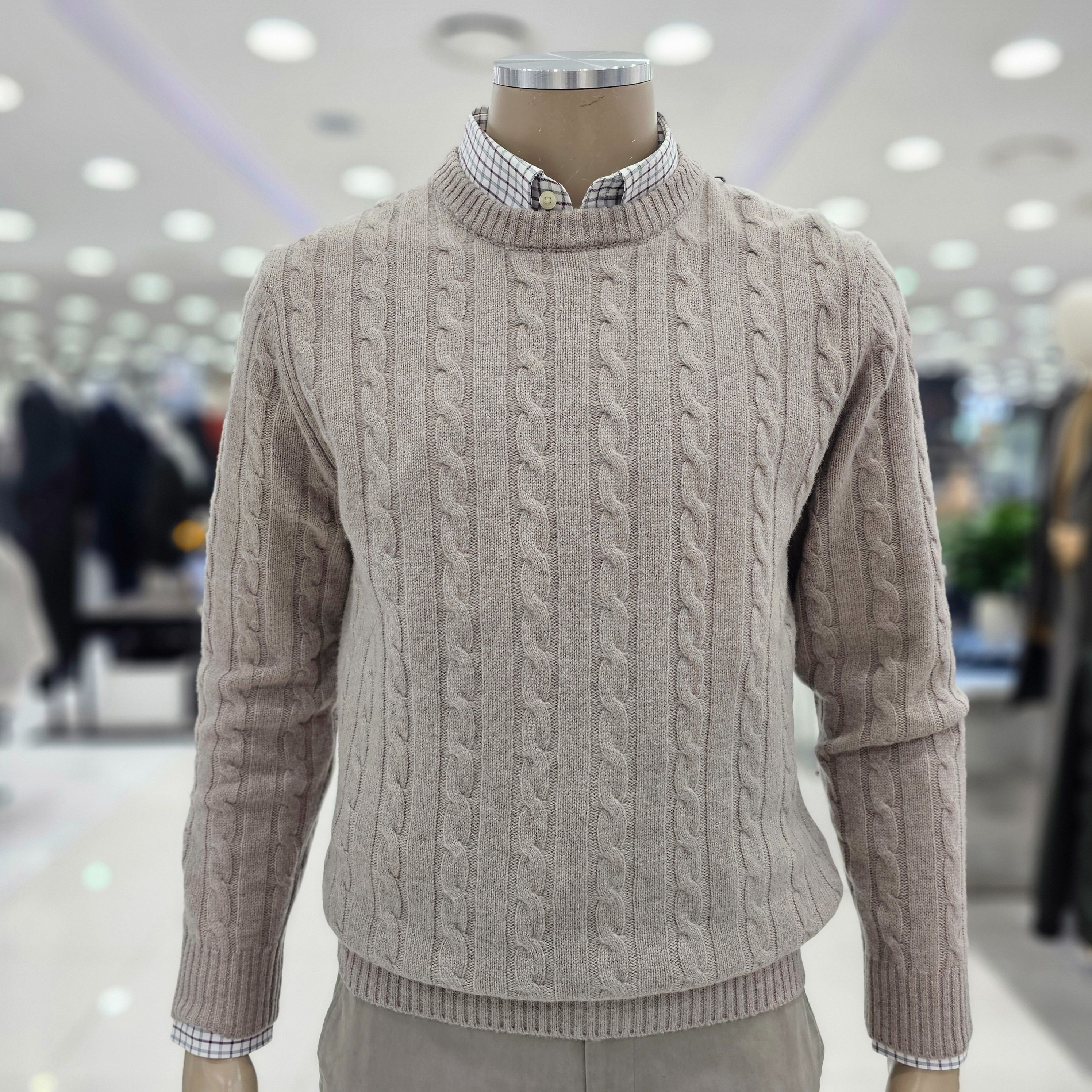  트레몰로 모캐시혼방 라운드니트TRH BR5W 8531_US 857739