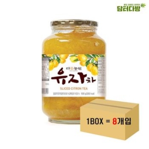 다농원  유자차 1kg X 8개