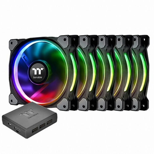 써멀테이크 Riing Plus 12 RGB TT 프리미엄 에디션 (컨트롤러/5팩)_이미지