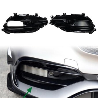 <b>벤츠</b> 1Set 자동차 앞 범퍼 안개 램프 그릴 메르세데스 A 클래스 W176 A180 A200 A250 A45 AMG 2016-..