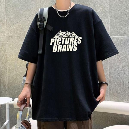 프린팅 데일리 오버핏 반팔티셔츠 WEED30D