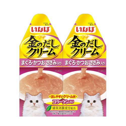 캣 챠오 금빛육수크림 참치&가다랑어&닭가슴살 IC-84 60g (30g x 2p)