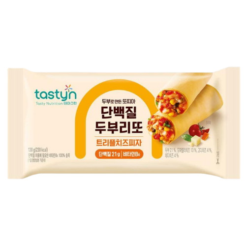 종근당건강 테이스틴 단백질 두부리또 트리플 치즈피자 130g (5개)