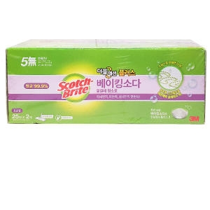3M 스카치브라이트 더블액션 플러스 베이킹소다 물걸레청소포 50매