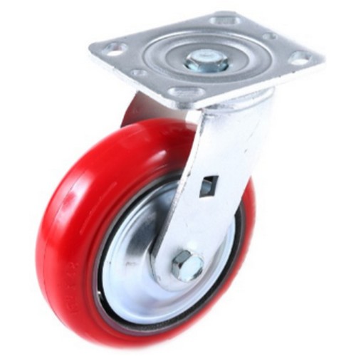 경창 6형 중하중용 40시리즈 우레탄 고정 바퀴