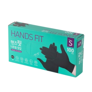 니트릴 장갑 블랙 (소) 100매