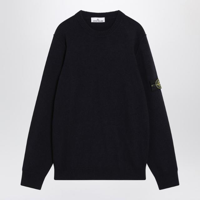 ������Ϸ��� Navy blue wool blend sweater S155100072S00A3/XL STONE-V0020 323-XXL ..