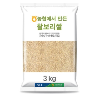 서김제농협 농협에서 만든 찰보리쌀 (3kg,1개)