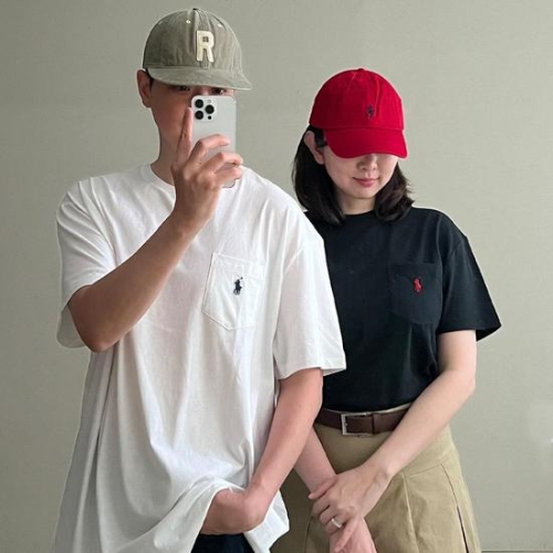 폴로랄프로렌 폴로 포니로고 포켓 반팔티 클래식핏 710707095002_이미지