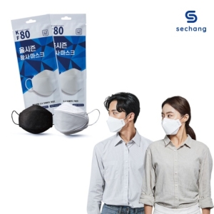 올시즌 KF80 황사방역 마스크 대형 화이트