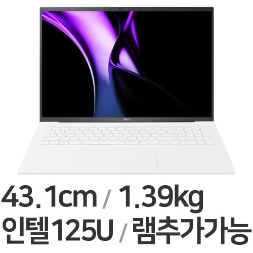 LG전자 2024 그램17 17ZD90SU-GX56K 16GB램 (SSD 256GB + SSD 256GB)_이미지
