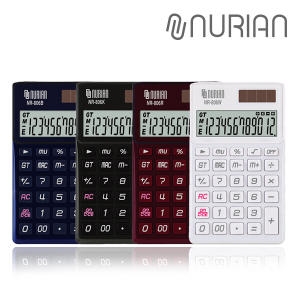 누리안  탁상용 소형 지갑케이스 칼라 계산기 NR-806