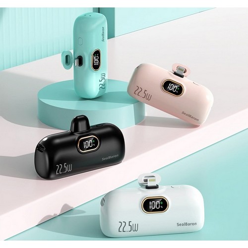 SealBaron PD 22.5W 도킹형 보조배터리 T186 5000mAh (8핀)_이미지