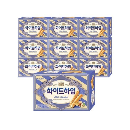 크라운제과 화이트하임 47g (10개)