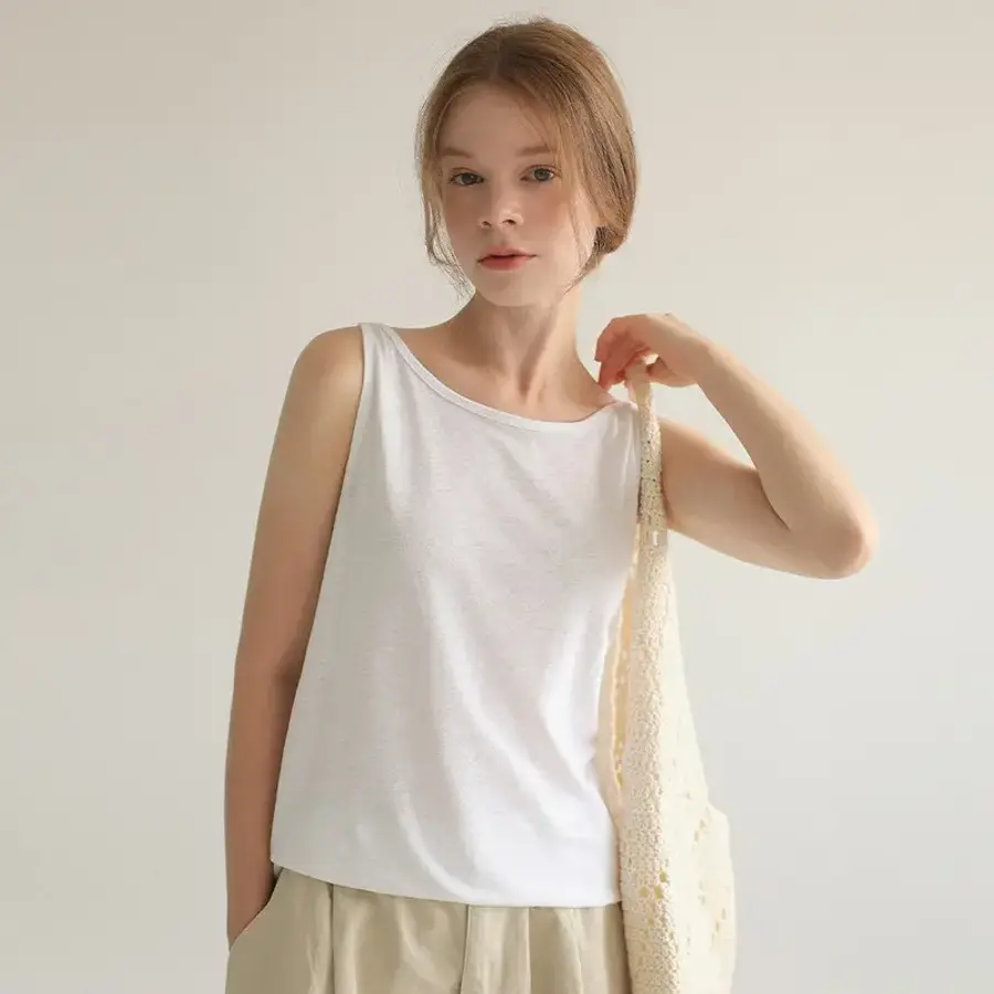 룸페커 RR하몬 린넨 랍빠 나시 탑 387782