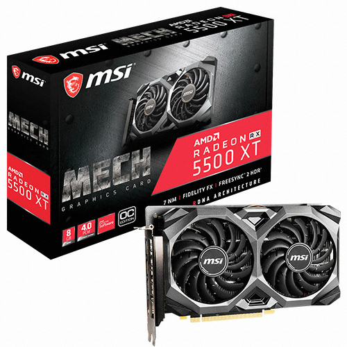MSI 라데온 RX 5500 XT 메크 OC D6 8GB_이미지