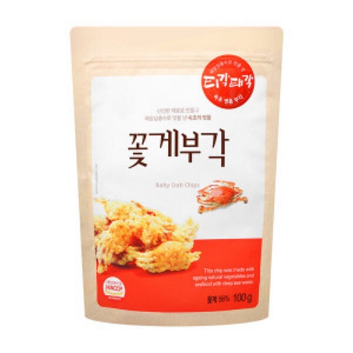 씨월드 티각태각 꽃게부각 100g (2개)_이미지