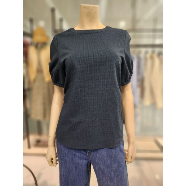 BCBG 25/여름 라운드 체크 블라우스 B5M3B472_이미지