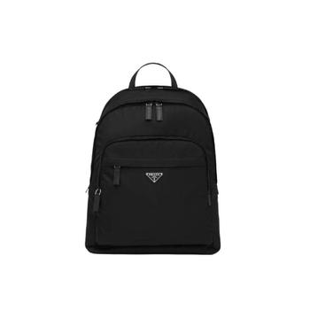 리나일론 및 사피아노 레더 백팩 블랙 2VZ048-2DMG-F0002