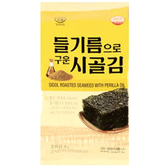 들기름으로 구운 시골김 4g