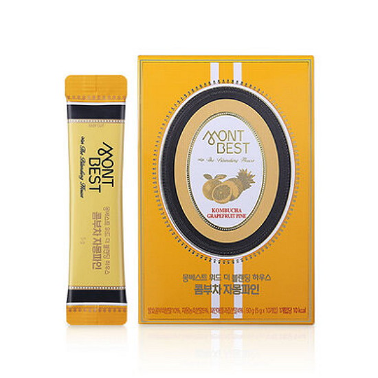 한국청정음료 몽베스트 위드 더 블랜딩 하우스 콤부차 자몽파인 10T