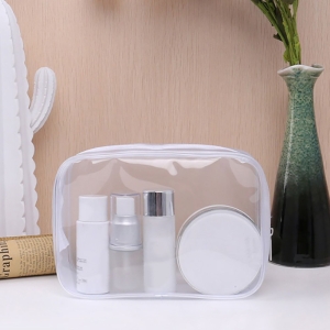 클린 사각 투 파우치 여행용 세면파우치 상세 참조