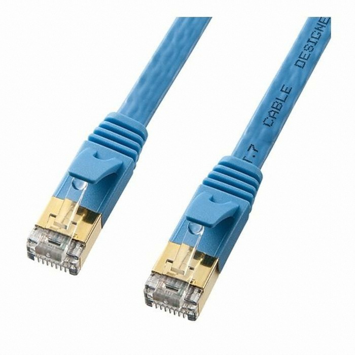 산와서플라이 SANWA CAT.7 UTP KB-FL7 플랫 다이렉트 랜케이블 (1m)