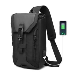 오주코 OZK-9334 대용량 슬링백-블랙 SEB2012