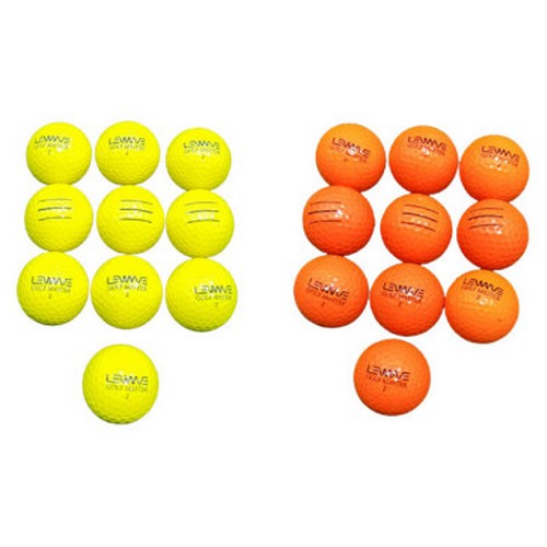 런웨이브 골프마스터 3라인 골프공 (컬러공, 10개)