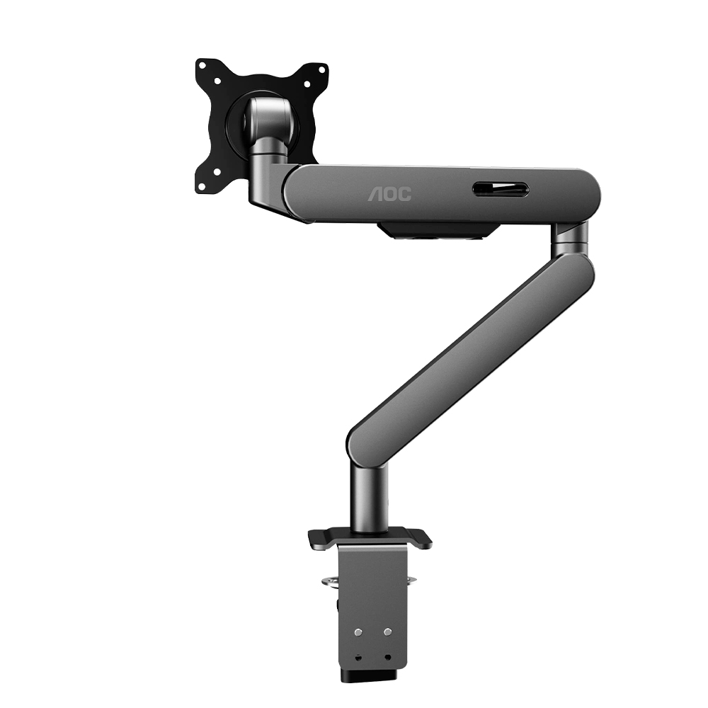 알파스캔 AOC AM402 티타늄 그레이 싱글 모니터암