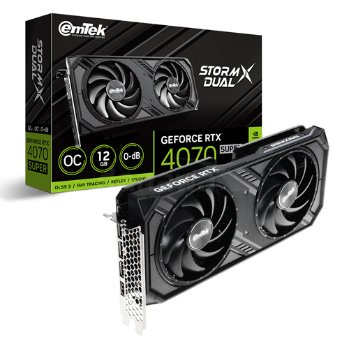 이엠텍 지포스 RTX 4070 SUPER STORM X Dual OC D6X 12GB_이미지