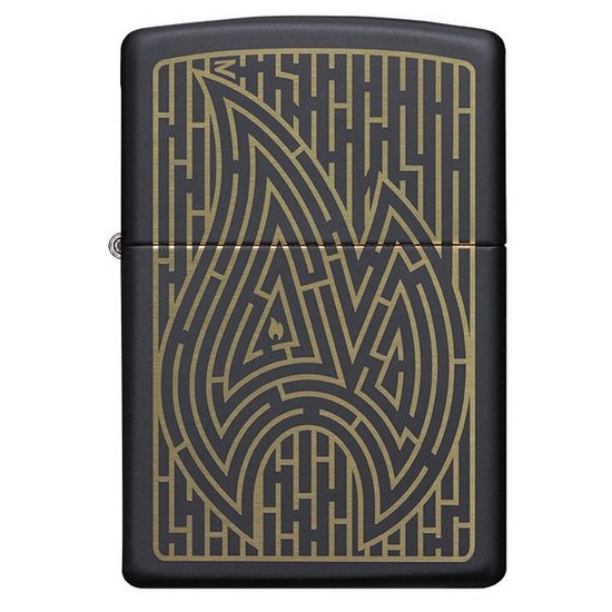 지포(ZIPPO) BLACK MATTE LASER ENGRAVE 49597_이미지