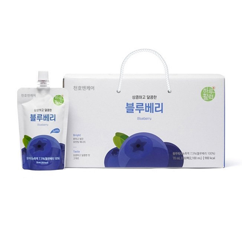  천호엔케어 하루활력 상큼하고 달콤한 블루베리 70ml 30포 [4개]